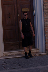 Marsem Pleated Shorts Nero