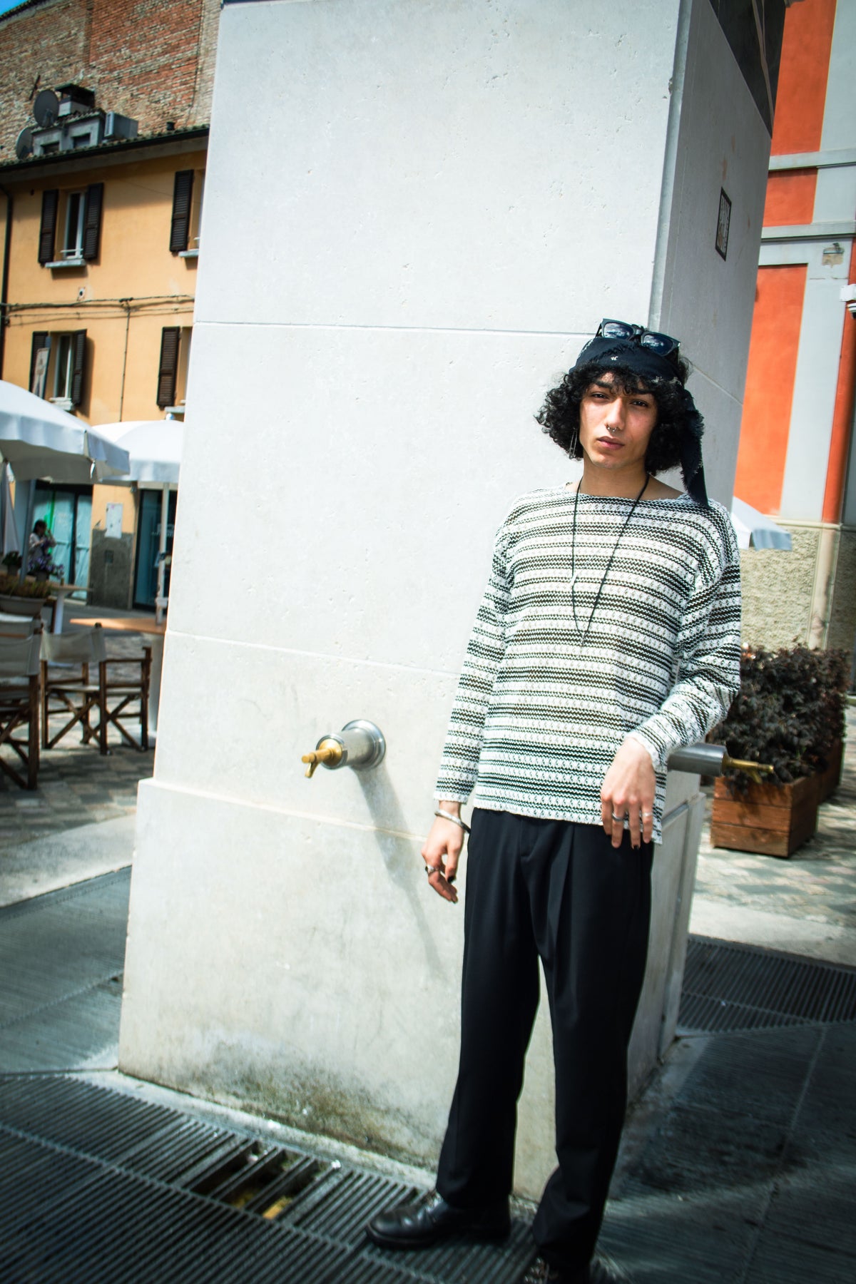 Marsem Blusa Traforata con motivo a fiori