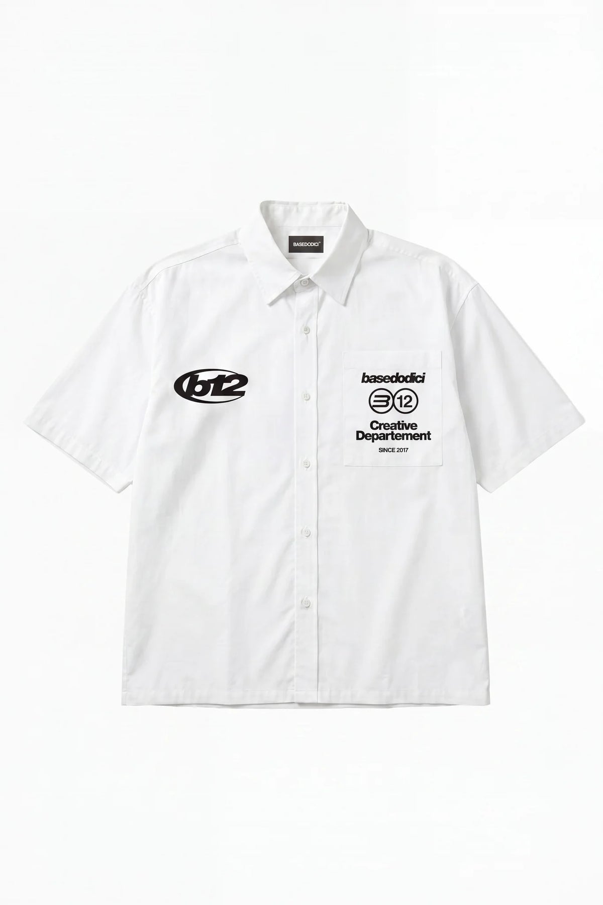 Basedodici Shirt White Creative Summer Club