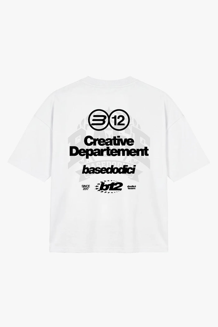 Basedodici Tshirt White Creative Summer Club