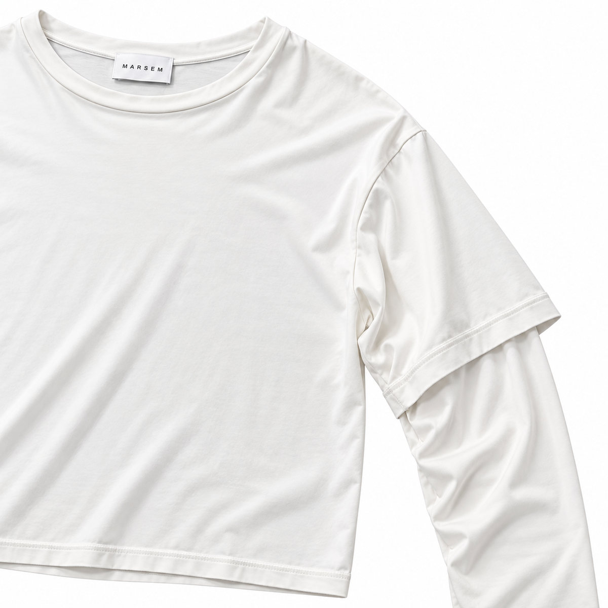 Layered Longsleeve White | Top in Modal