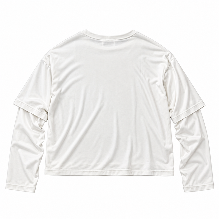 Layered Longsleeve White | Top in Modal