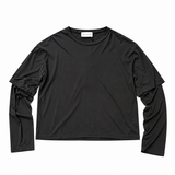 Layered Longsleeve Black | Top in Modal
