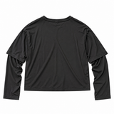 Layered Longsleeve Black | Top in Modal