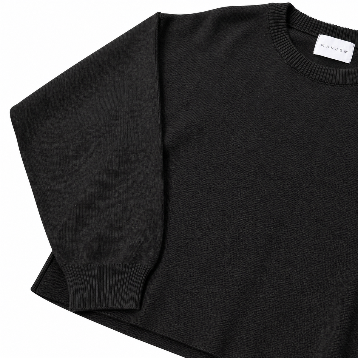 Sweater Black | Maglione Girocollo Viscosa Nero