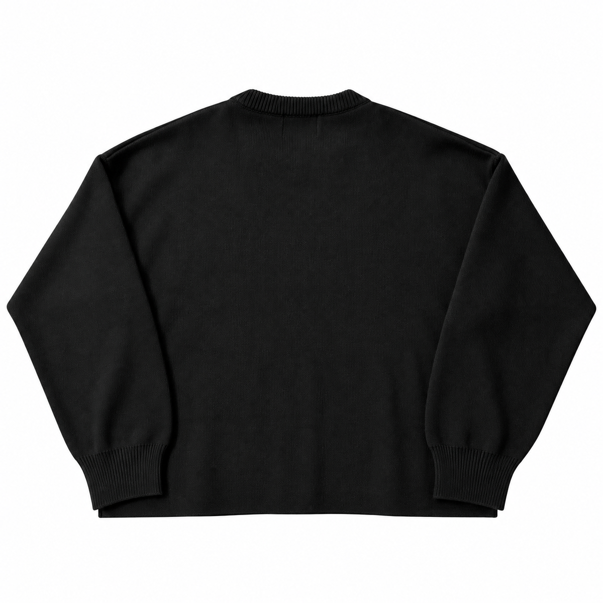 Sweater Black | Maglione Girocollo Viscosa Nero