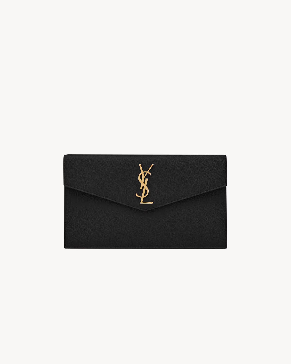 Saint Laurent Pochette Uptown Grain de Poudre Embossed Leather