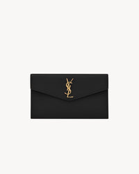 Saint Laurent Pochette Uptown Grain de Poudre Embossed Leather