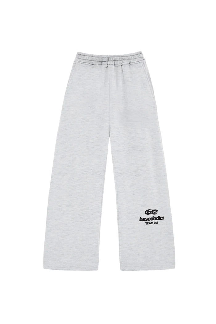 Basedodici Fleece Pants ''team012'' Logo Ashgrey