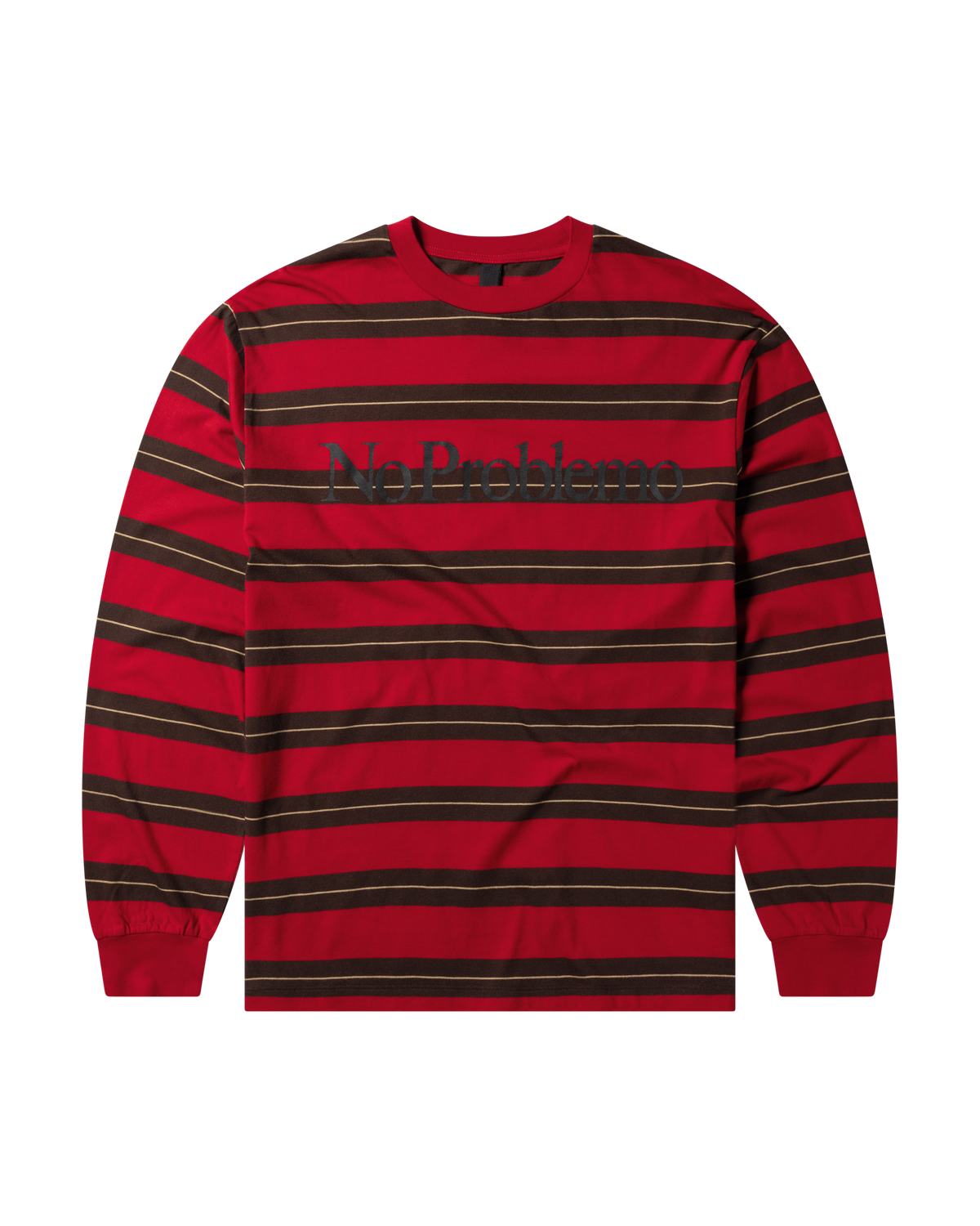 No Problemo Striped LS Red