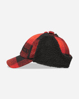 No Problemo Plaid Flap Cap Red