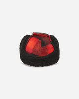 No Problemo Plaid Flap Cap Red