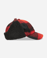 No Problemo Plaid Flap Cap Red