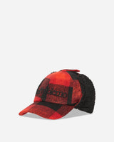 No Problemo Plaid Flap Cap Red