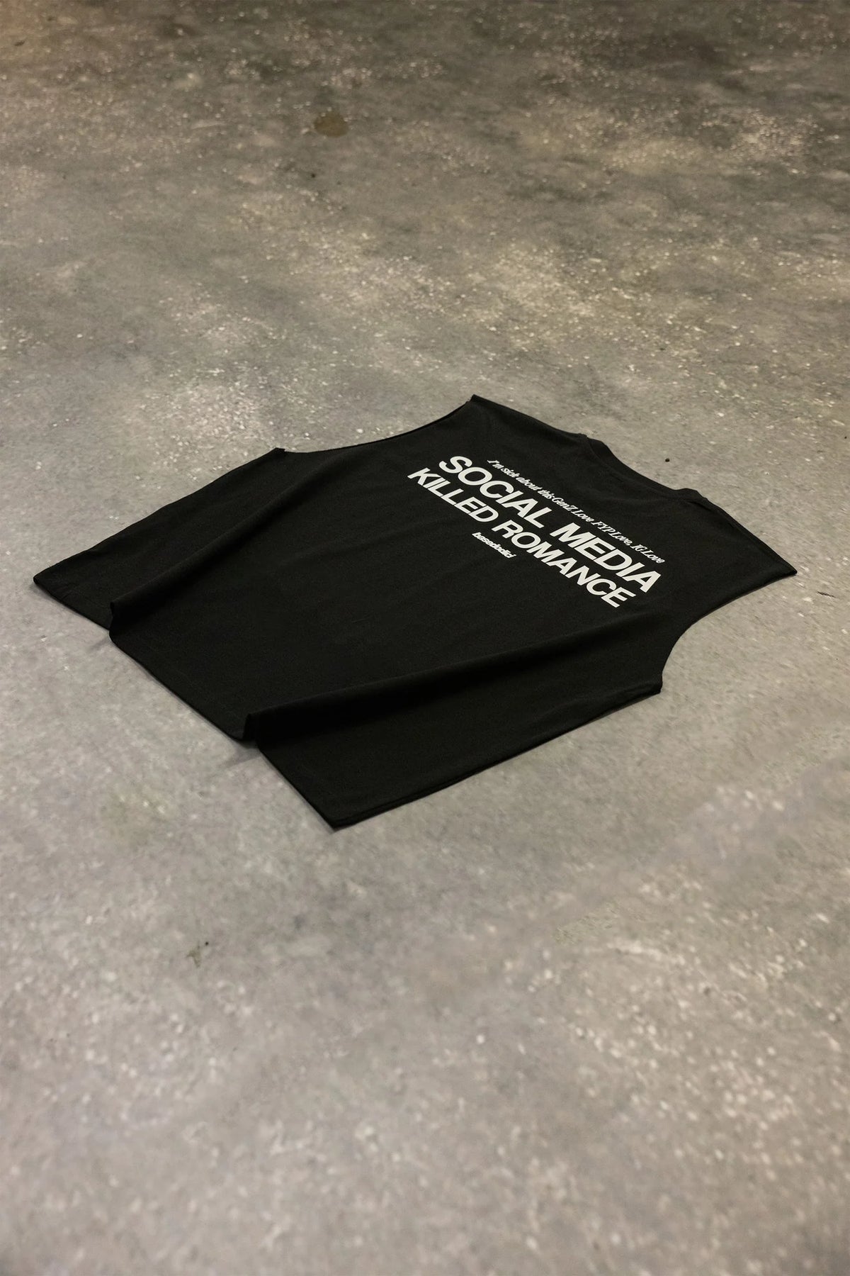Basedodici Tank Black "Social Media Killed Romance"