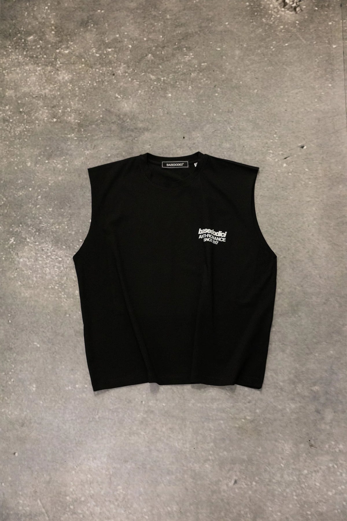 Basedodici Tank Black "Social Media Killed Romance"