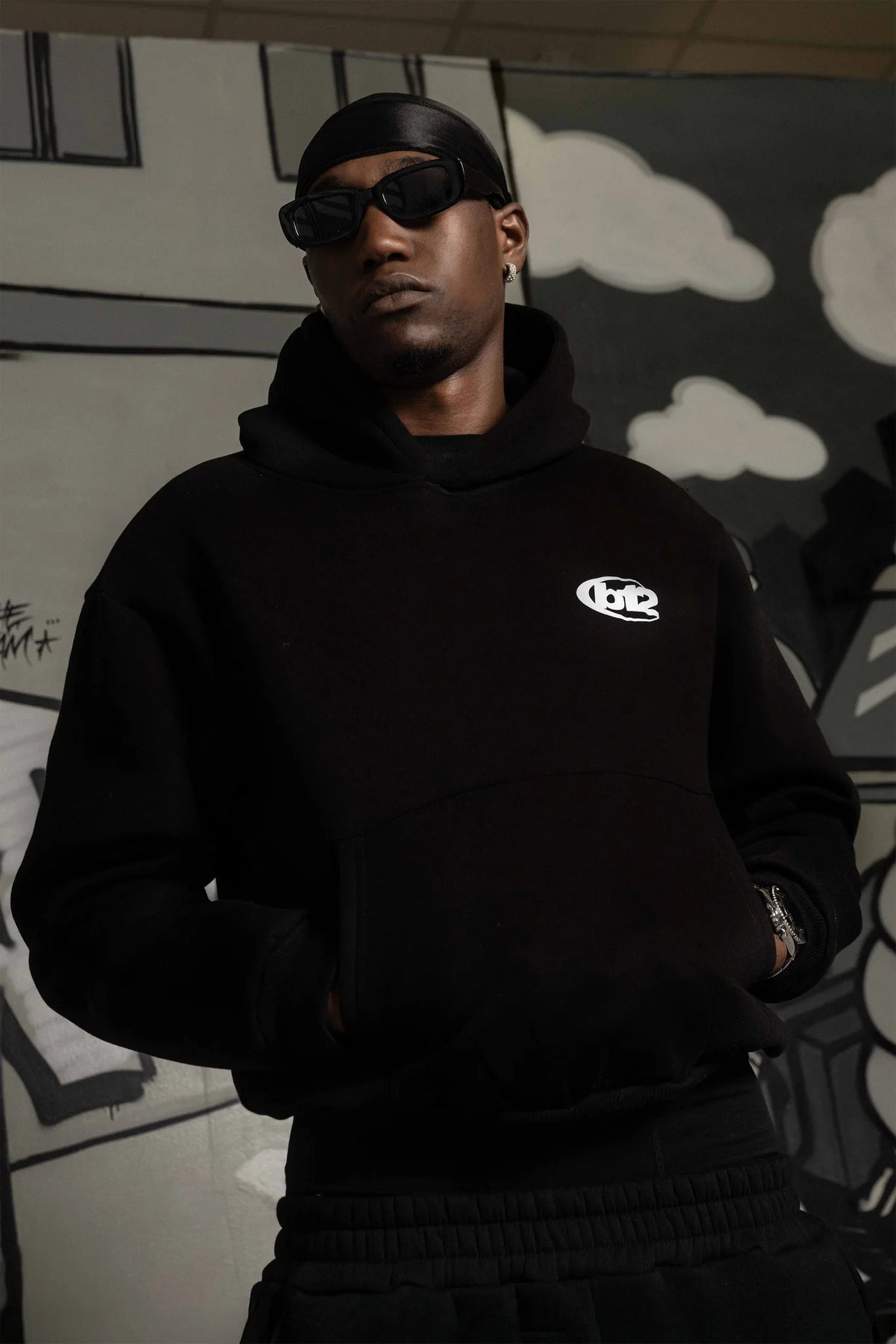 Basedodici Hoodie ''team012'' Logo Black