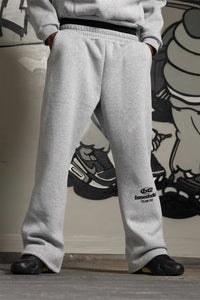Basedodici Fleece Pants ''team012'' Logo Ashgrey