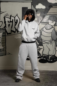 Basedodici Fleece Pants ''team012'' Logo Ashgrey