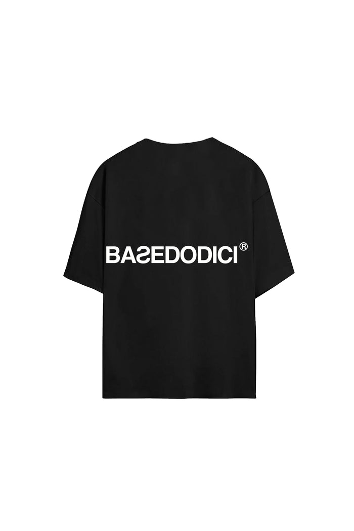 Basedodici T-Shirt “RESORT” Logo Black