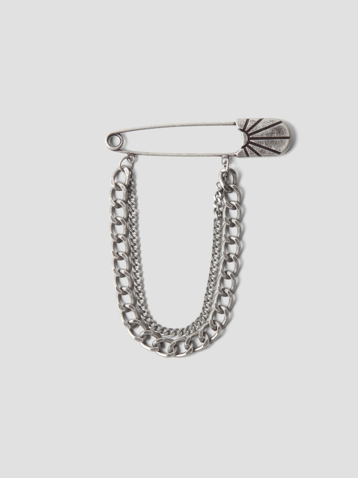 Rassvet Logo Brooch Silver