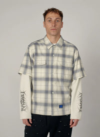 Rassvet Doom Waffle Work LS Overshirt Grey