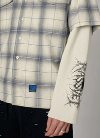 Rassvet Doom Waffle Work LS Overshirt Grey