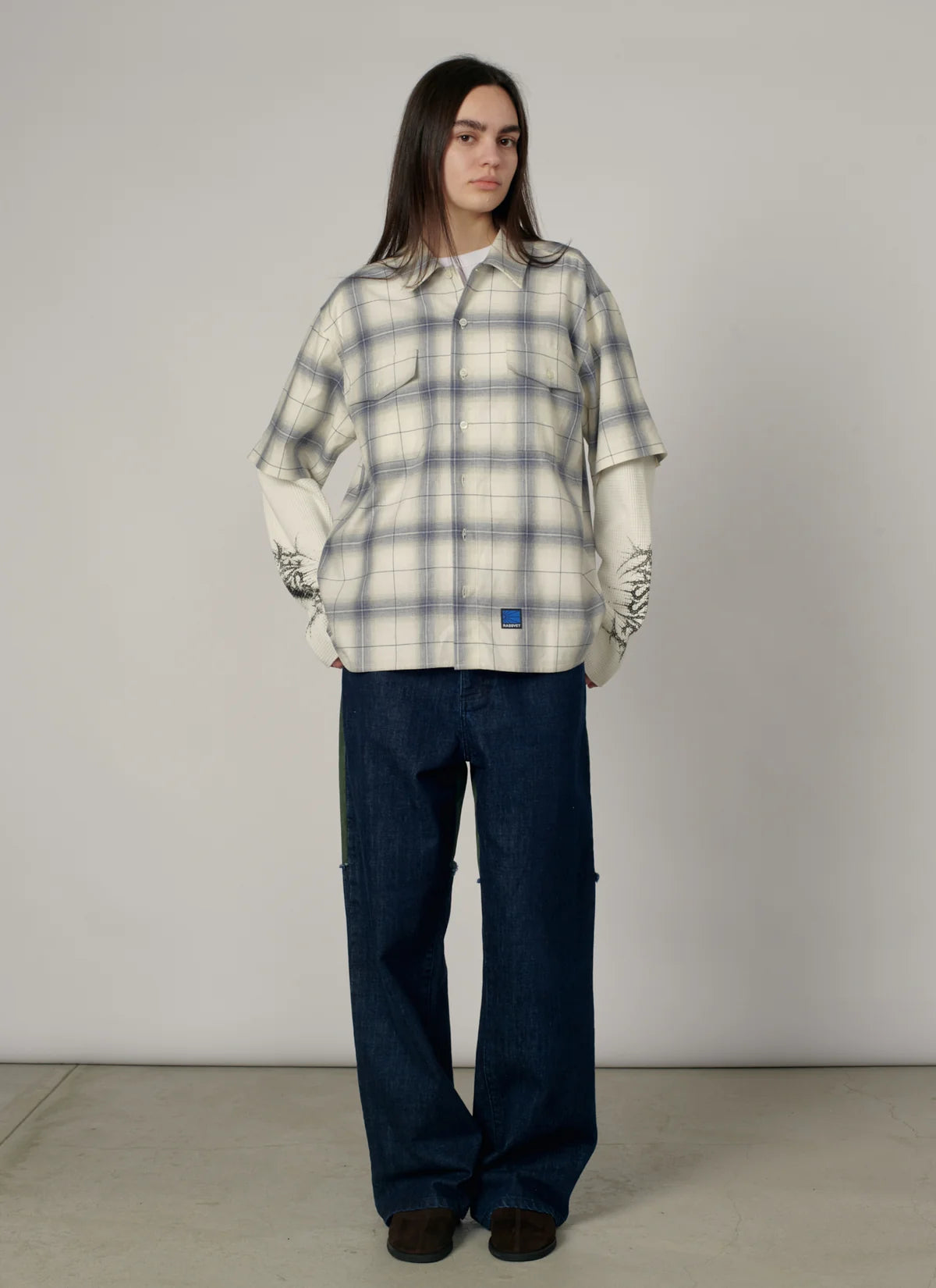 Rassvet Doom Waffle Work LS Overshirt Grey