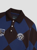 Jacquard LS Football Jersey Blue
