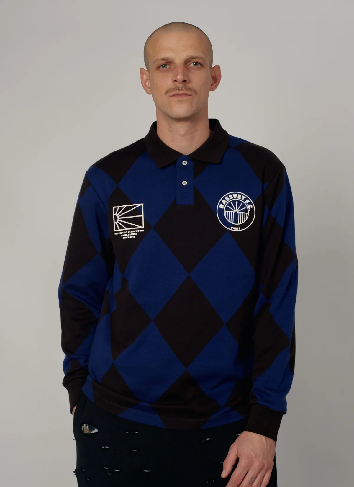 Rassvet Jacquard LS Football Jersey Blue
