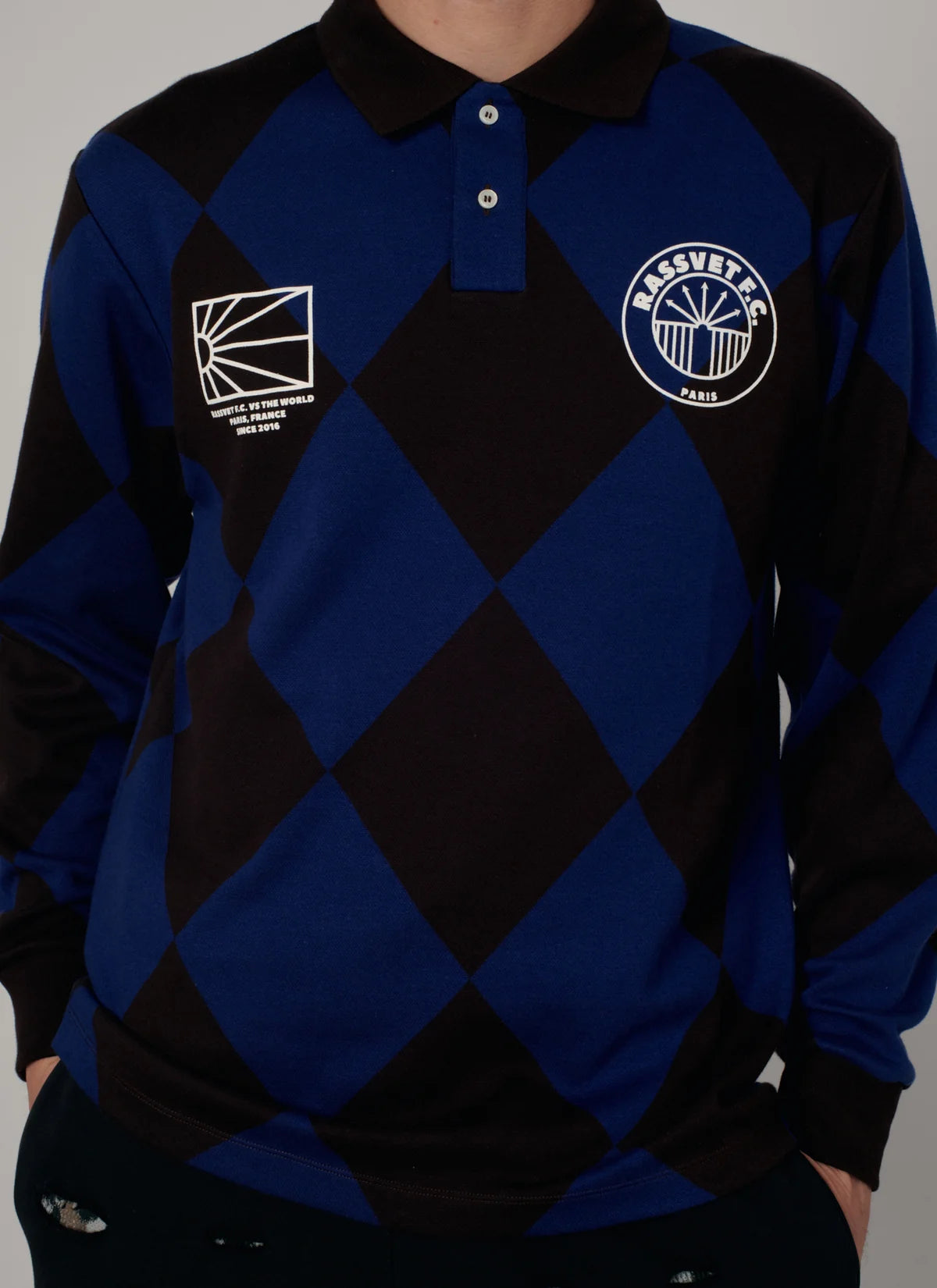 Rassvet Jacquard LS Football Jersey Blue
