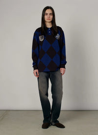 Rassvet Jacquard LS Football Jersey Blue