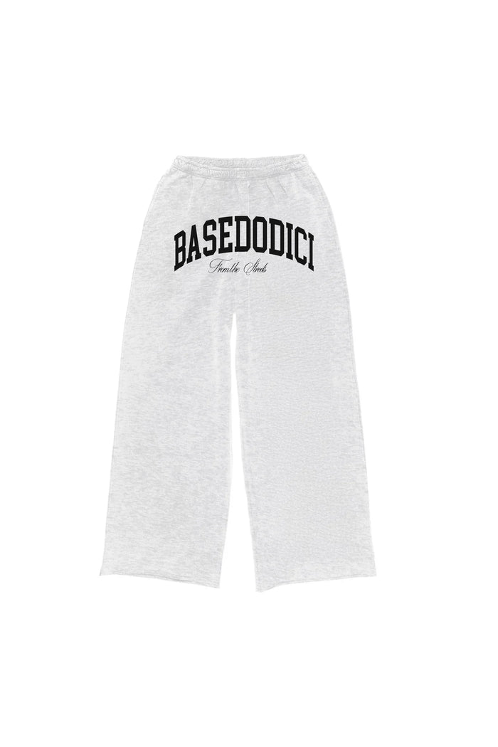 Basedodici Fleece Pant "COMFY" ArcLogo Grey