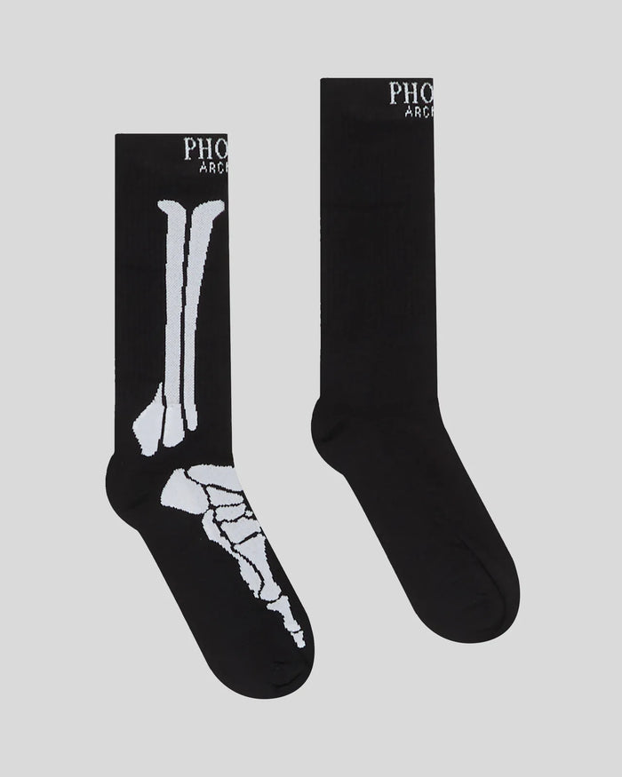 Phobia Black Skull Socks