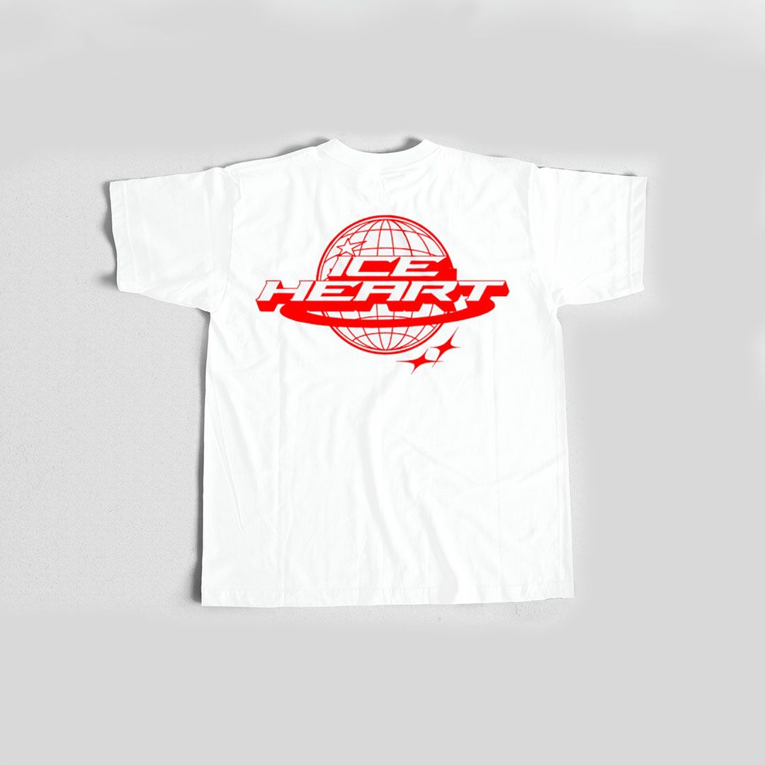 Sgangher Boxy Fit Tee White Red