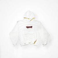 Sgangher Boxy Fit Hoodie White Red