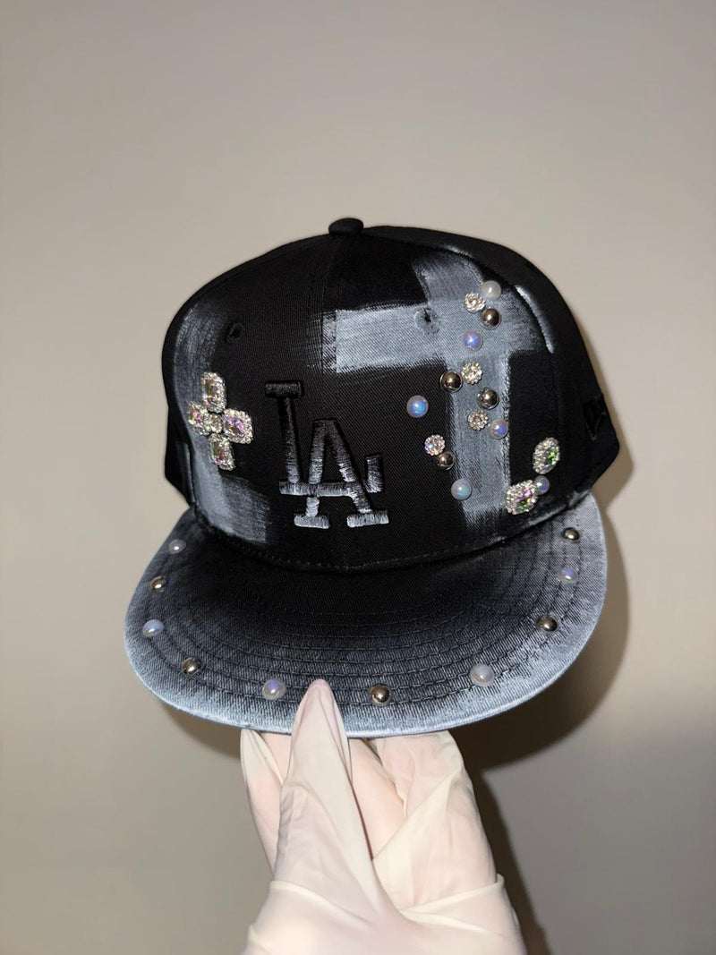 New Era 1/1 Custom 9Fifty LA Dodgers Satin Lined black