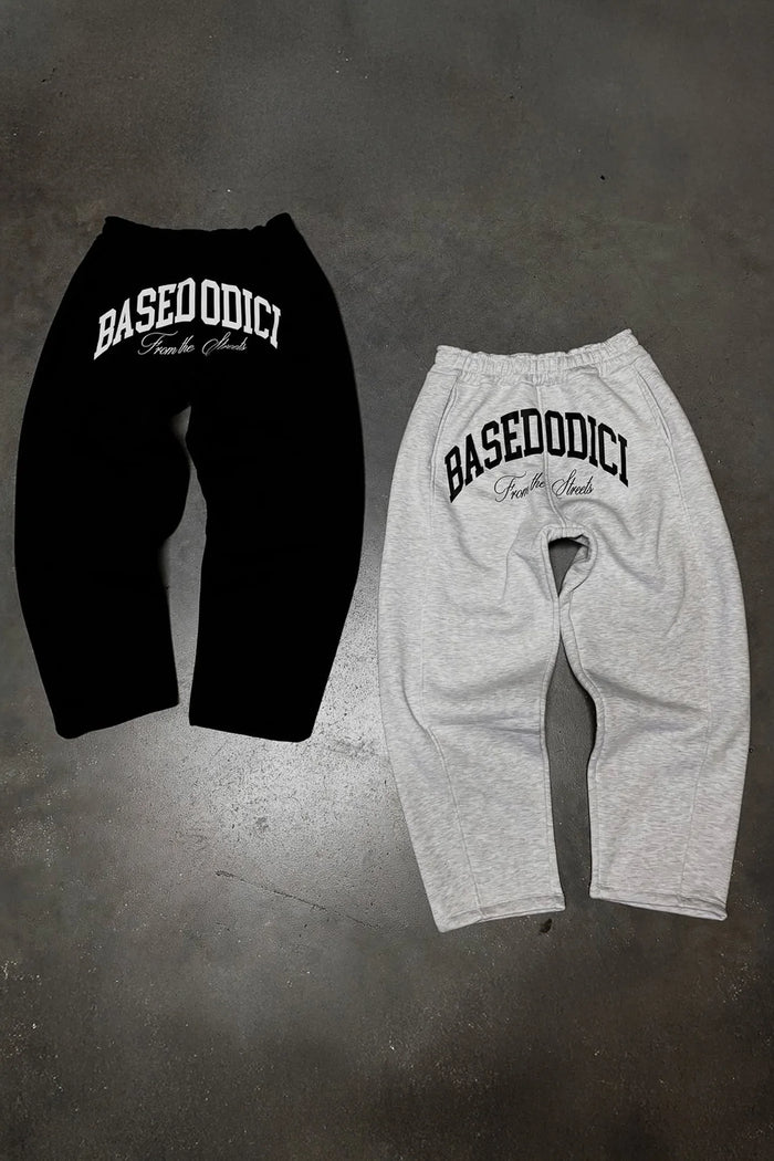 Basedodici Fleece Pant "COMFY" ArcLogo Black