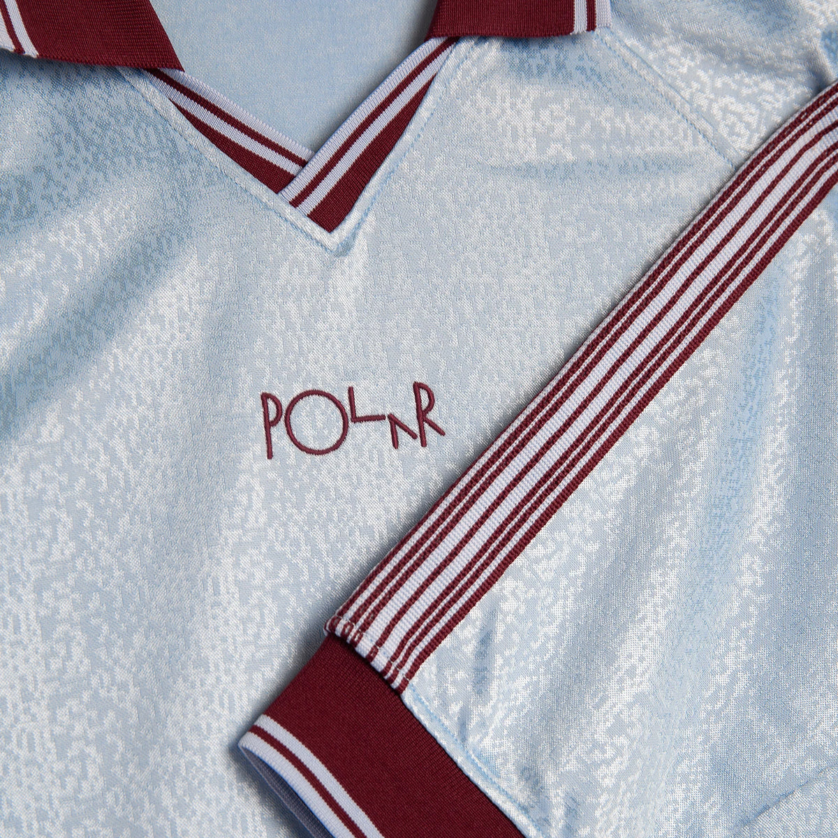 Polar Davie LS Shirt - Sky Blue/Wine