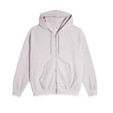 Waffle Zip Hoodie - Pale Taupe