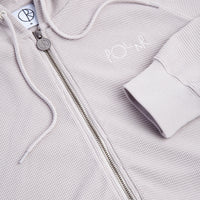 Polar Waffle Zip Hoodie - Pale Taupe