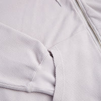 Polar Waffle Zip Hoodie - Pale Taupe