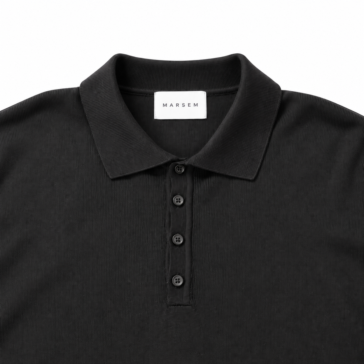 Polo Knitwear Black | Polo in Maglia Viscosa Nero