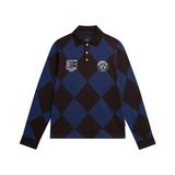 Jacquard LS Football Jersey Blue