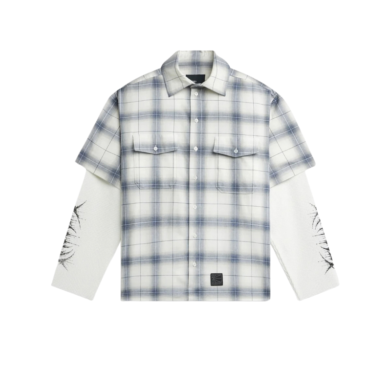 Rassvet Doom Waffle Work LS Overshirt Grey