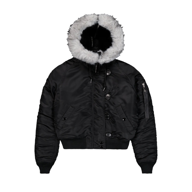 N-2B Cropped Loose Winter Jacket Women