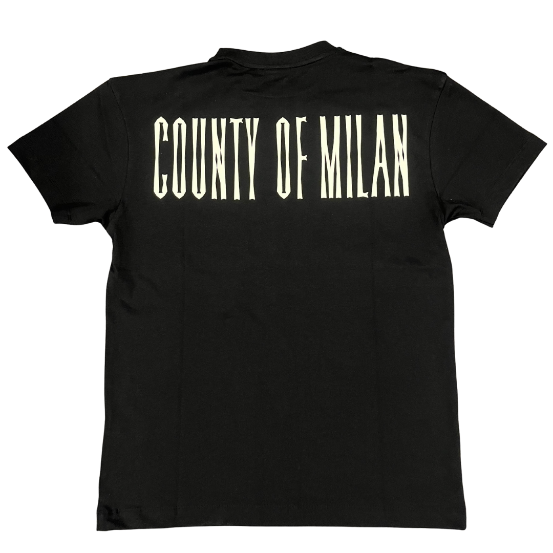 County of Milan T-Shirt Con Stampa Serpente