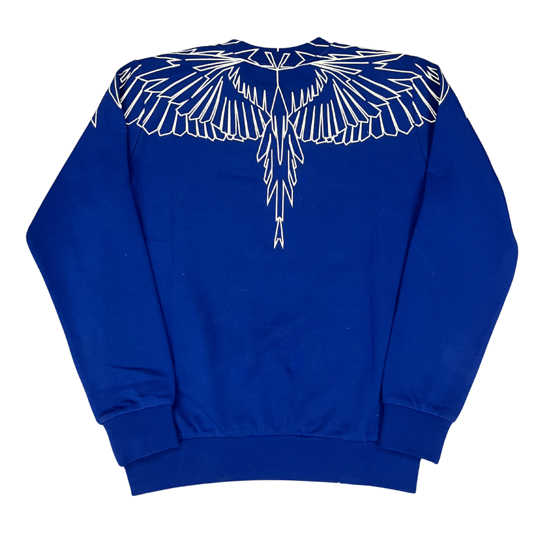 County of Milan Felpa Girocollo Con Stampa Ali Geometriche