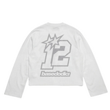 12 Back Logo Glitter Longsleeve Black