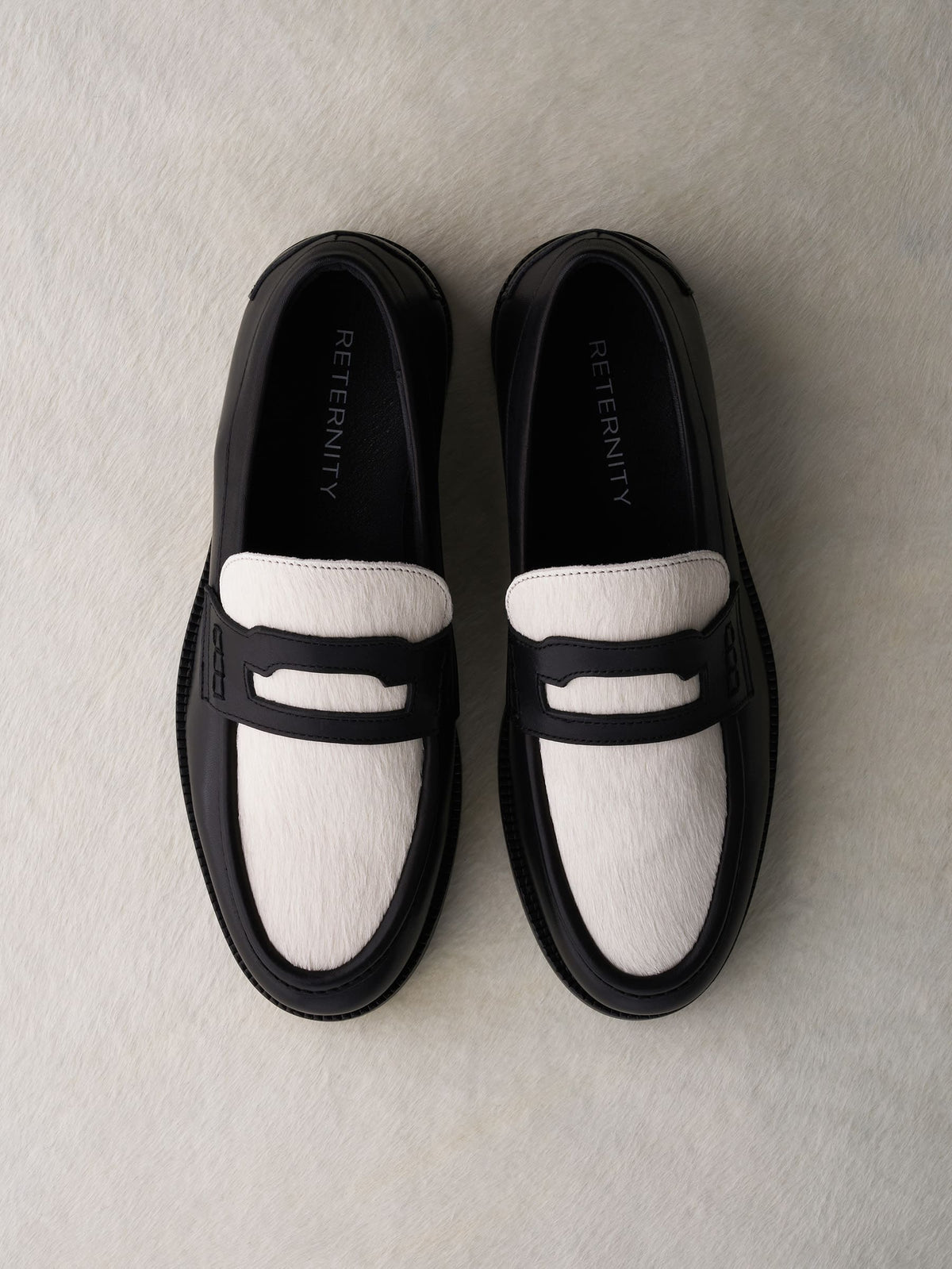 Reternity Le Metropolitan Loafers Black White